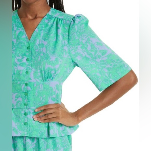 RODEBJER Short Sleeve Floral Print Top - Picture 4 of 11